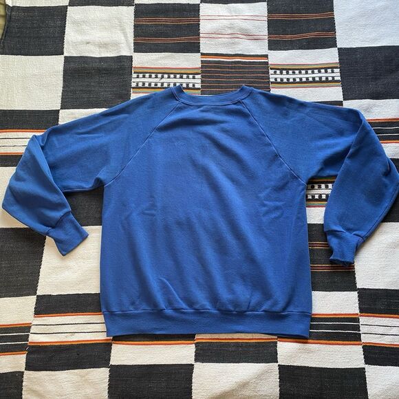 Vintage Sportswear Blue Crewneck Pullover Sweater. 50/50 Polycotton. Size Medium - Picture 3 of 13